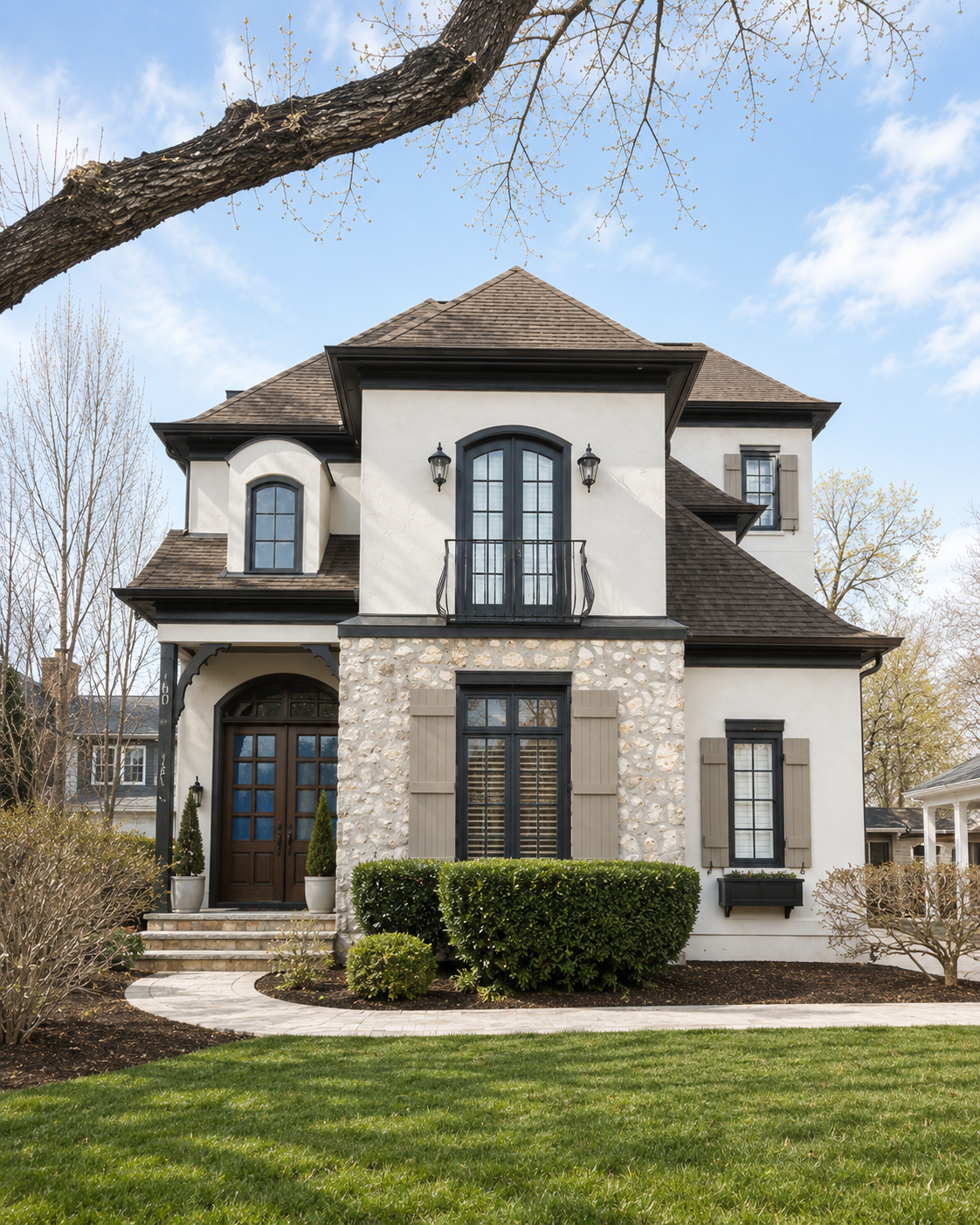 Premium painted home exterior in Charlotte